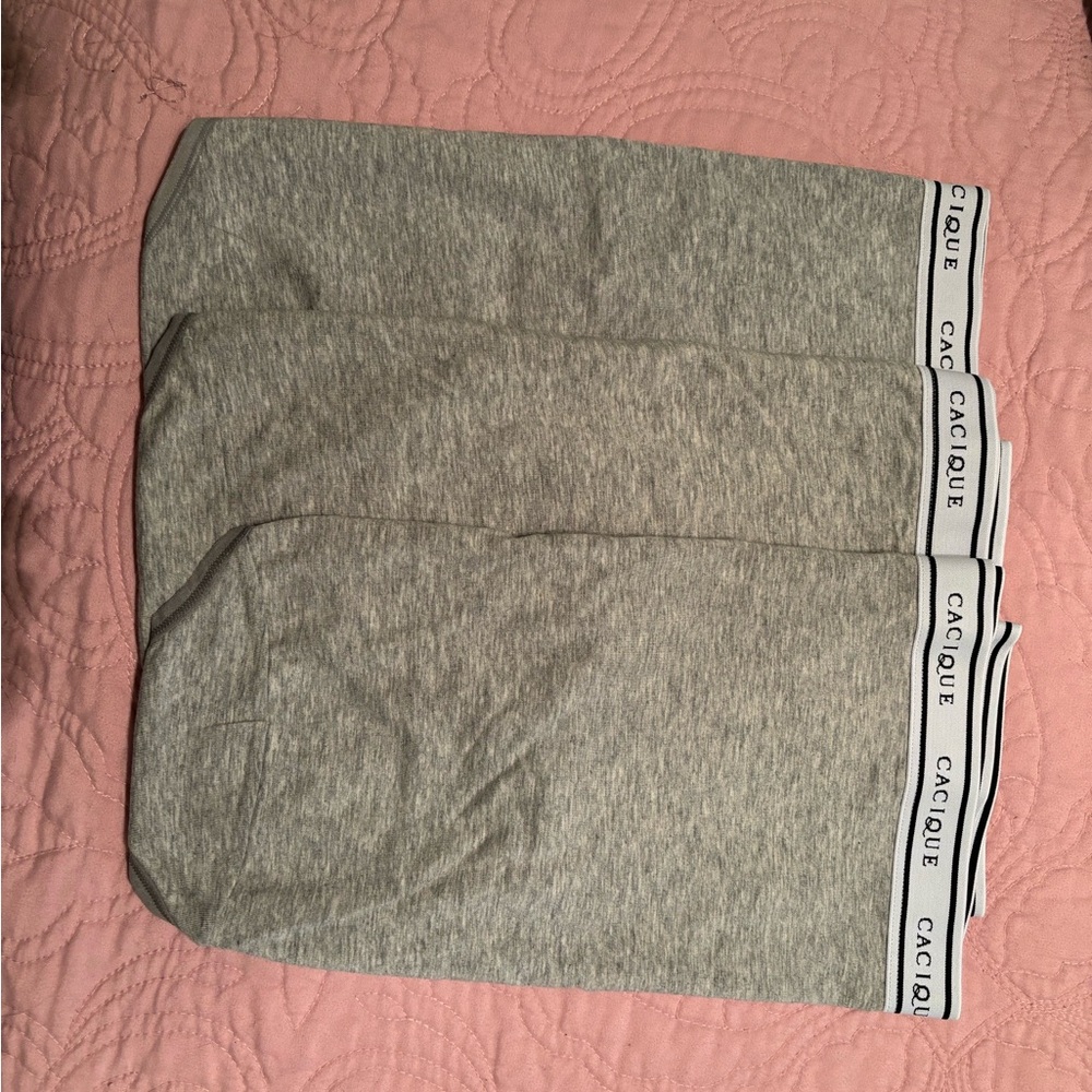 22/24 Cacique Heather Gray full Briefs